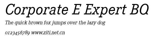 Corporate E Expert BQ.ttf字體轉換器圖片