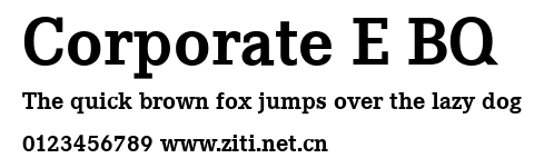 Corporate E BQ.ttf字體轉換器圖片