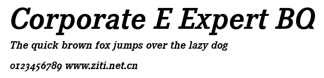 Corporate E Expert BQ.ttf字體轉換器圖片