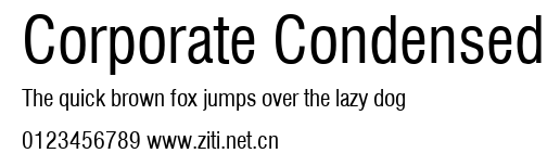 Corporate Condensed.ttf字體轉換器圖片