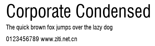 Corporate Condensed.ttf字體轉換器圖片