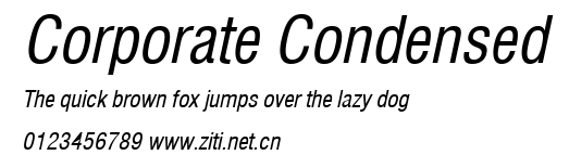 Corporate Condensed.ttf字體轉換器圖片