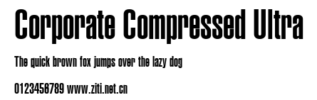 Corporate Compressed Ultra.ttf字體轉換器圖片
