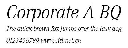 Corporate A BQ.ttf字體轉換器圖片