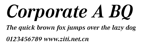 Corporate A BQ.ttf字體轉換器圖片
