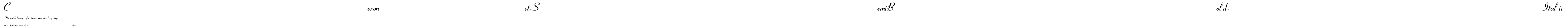 Coronet-SemiBold-Italic.ttf字體轉換器圖片