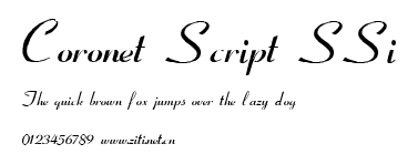 Coronet Script SSi.ttf字體轉換器圖片