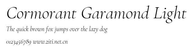 Cormorant Garamond Light.ttf字體轉換器圖片