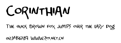 Corinthian.ttf字體轉換器圖片