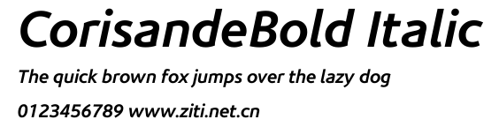 CorisandeBold Italic.ttf字體轉換器圖片