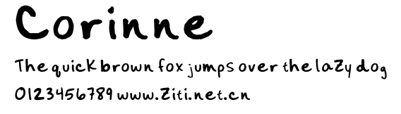 Corinne.ttf字體轉換器圖片
