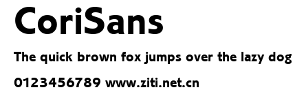 CoriSans.ttf字體轉換器圖片