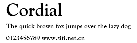 Cordial.ttf字體轉換器圖片