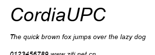 CordiaUPC.ttf字體轉換器圖片