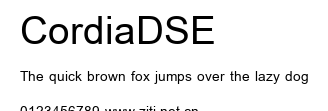 CordiaDSE.ttf字體轉換器圖片