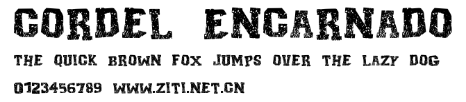Cordel Encarnado.ttf字體轉換器圖片