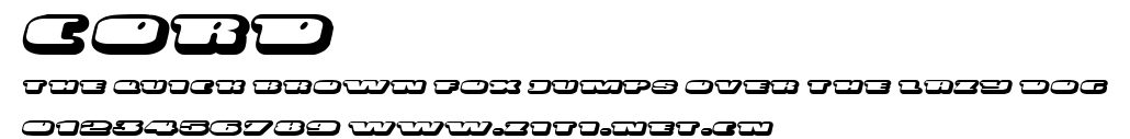 Cord.ttf字體轉換器圖片