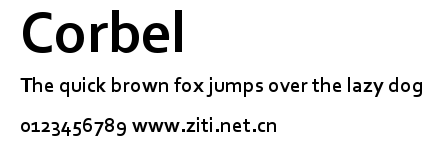 Corbel.ttf字體轉換器圖片