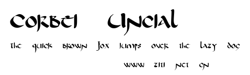 Corbei Uncial.ttf字體轉換器圖片