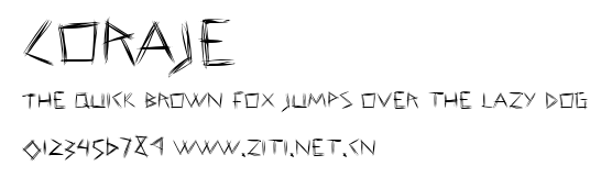 Coraje.ttf字體轉換器圖片