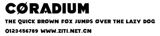 Coradium.ttf字體轉換器圖片