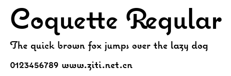 Coquette Regular.ttf字體轉換器圖片