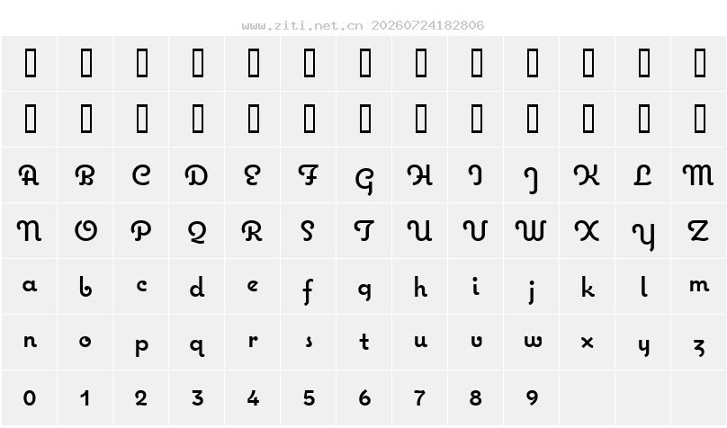 字符映射圖