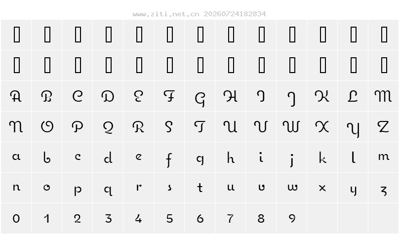 字符映射圖
