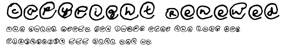 Copyright Renewed.ttf字體轉換器圖片
