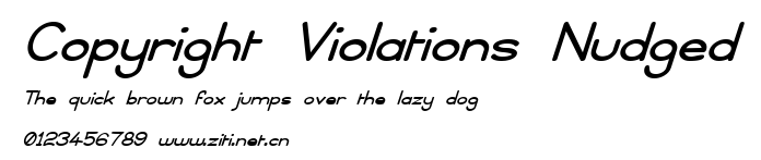 Copyright Violations Nudged.ttf