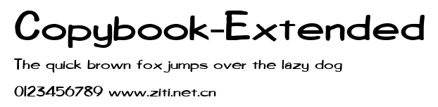 Copybook-Extended.ttf字體轉換器圖片