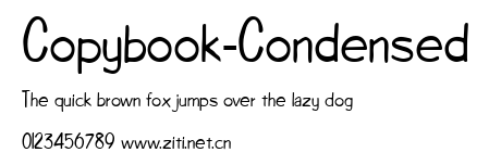 Copybook-Condensed.ttf字體轉換器圖片