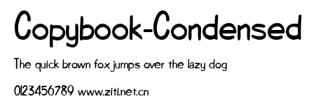 Copybook-Condensed.ttf字體轉換器圖片