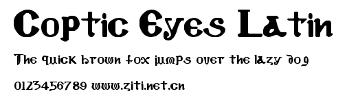 Coptic Eyes Latin.ttf字體轉換器圖片