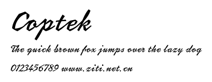 Coptek.ttf字體轉換器圖片