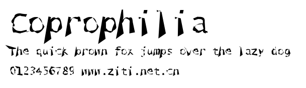 Coprophilia.ttf字體轉換器圖片