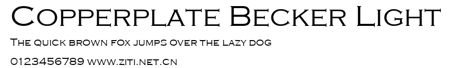 Copperplate Becker Light.ttf