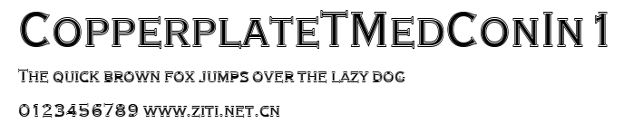 CopperplateTMedConIn1.ttf字體轉換器圖片