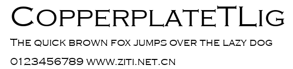 CopperplateTLig.ttf字體轉換器圖片