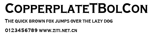 CopperplateTBolCon.ttf字體轉換器圖片