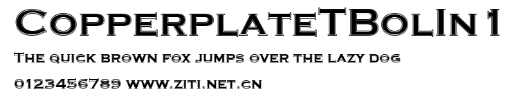 CopperplateTBolIn1.ttf字體轉換器圖片