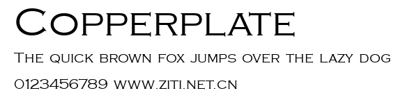 Copperplate.ttf字體轉換器圖片