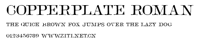 Copperplate Roman.ttf字體轉換器圖片