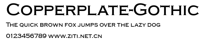 Copperplate-Gothic.ttf字體轉換器圖片