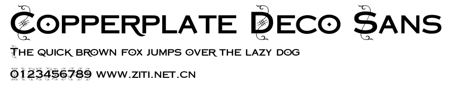 Copperplate Deco Sans.ttf字體轉換器圖片