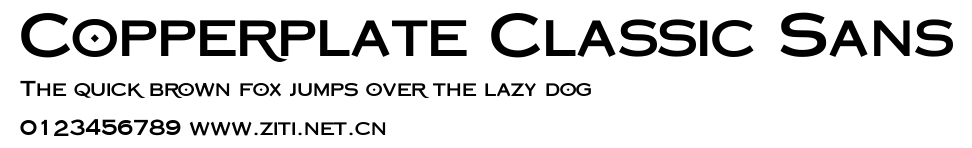 Copperplate Classic Sans.ttf字體轉換器圖片