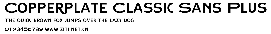 Copperplate Classic Sans Plus.ttf字體轉換器圖片