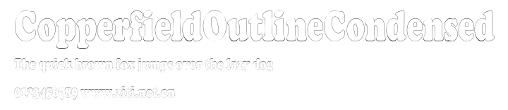 CopperfieldOutlineCondensed.ttf字體轉換器圖片