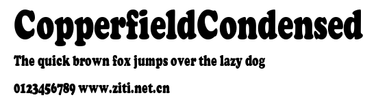 CopperfieldCondensed.ttf字體轉換器圖片