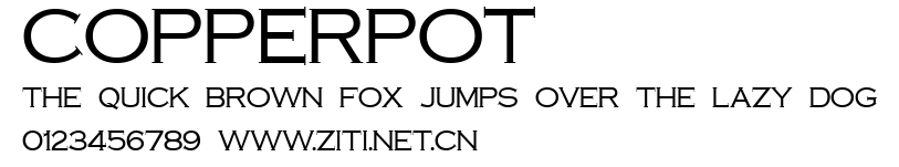 CopperPot.ttf字體轉換器圖片